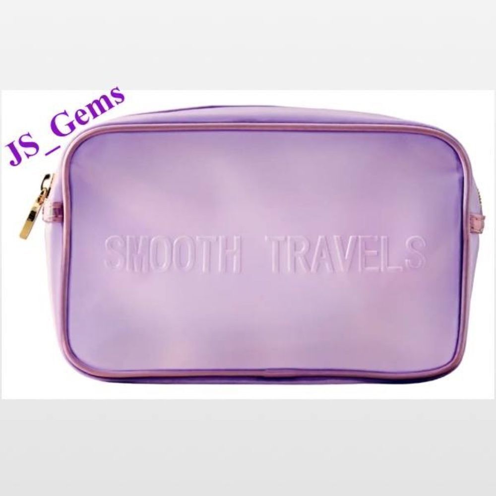 New Travel Bag Cosmetic Makeup Limited-Edition Purple Spring Smooth Travels NWT